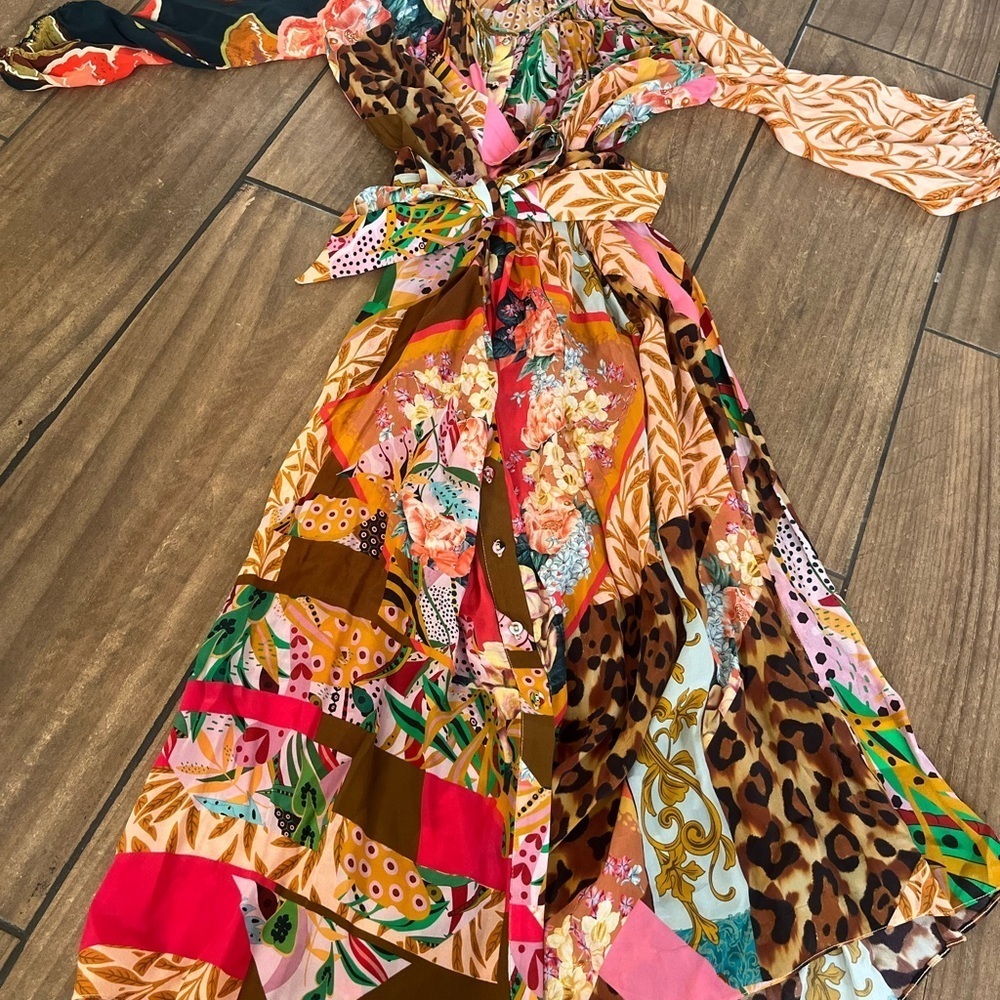 NWOT Geisha designs collage dress XXS - Picture 6 of 8